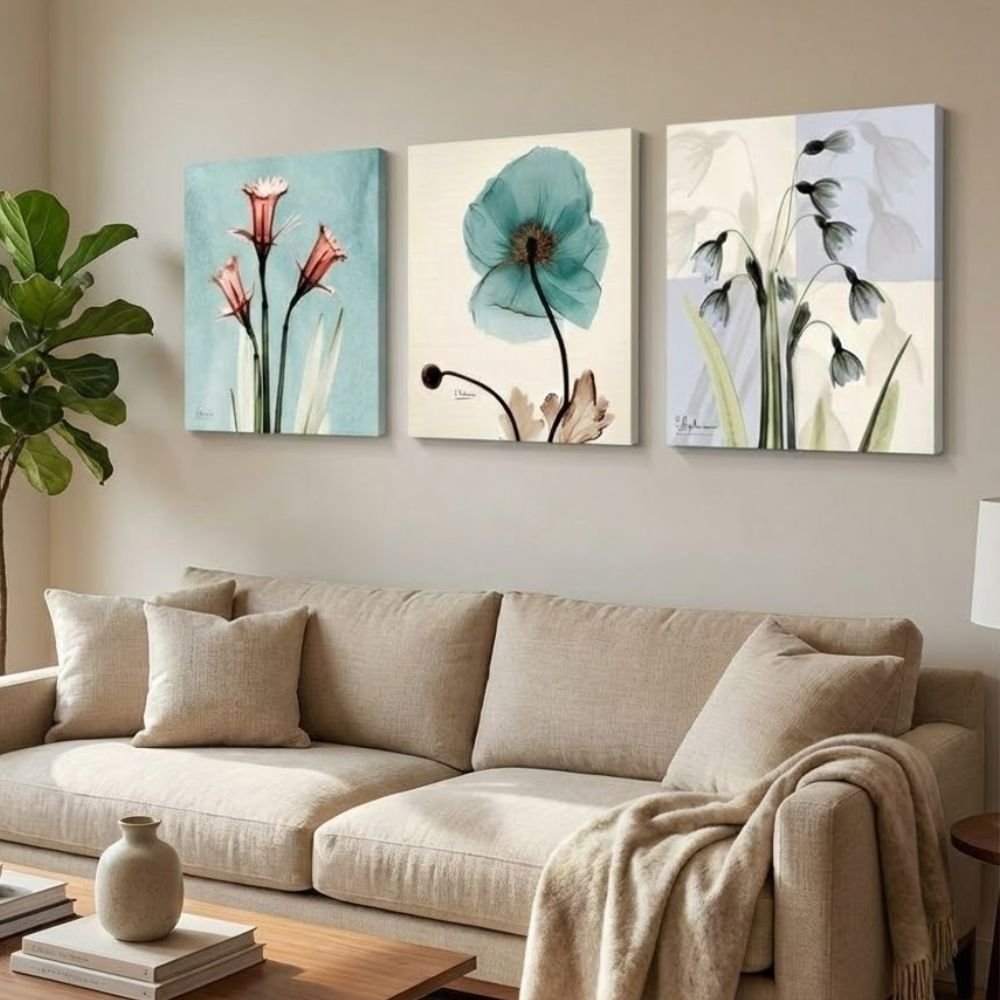 楽天市場】アートパネル 3枚セット 花 北欧 モダン おしゃれ