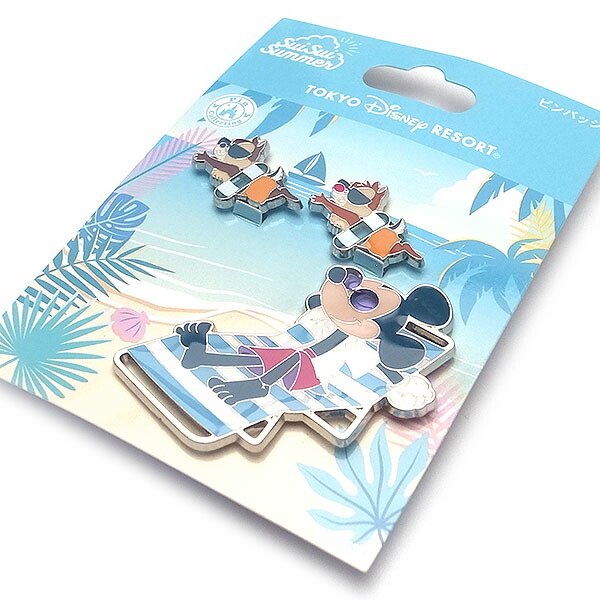 楽天市場】スイスイサマー ピンバッジ ミッキー チップとデール