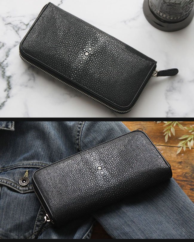 楽天市場】スティングレイ／エイ革 ガルーシャ 長財布 ラウンド