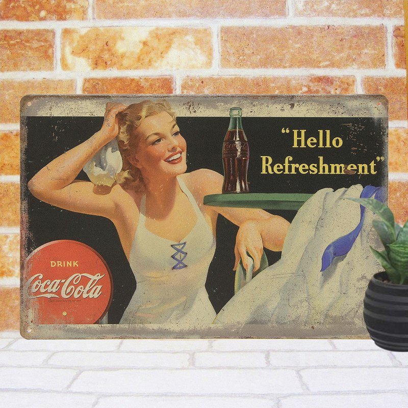 楽天市場】コカコーラ グッズ ブリキ看板 k コカ・コーラ プール 海