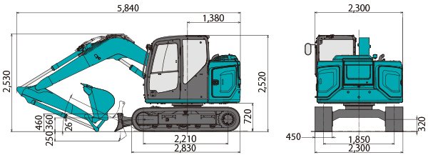 SK75SR-7｜油圧ショベル | コベルコ建機 日本サイト