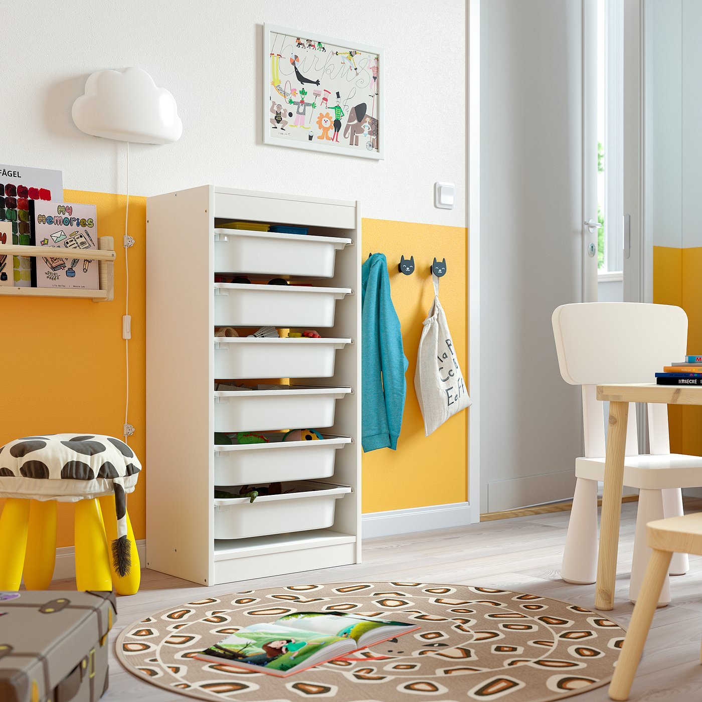 TROFAST トロファスト 収納コンビネーション, ホワイト/ホワイト