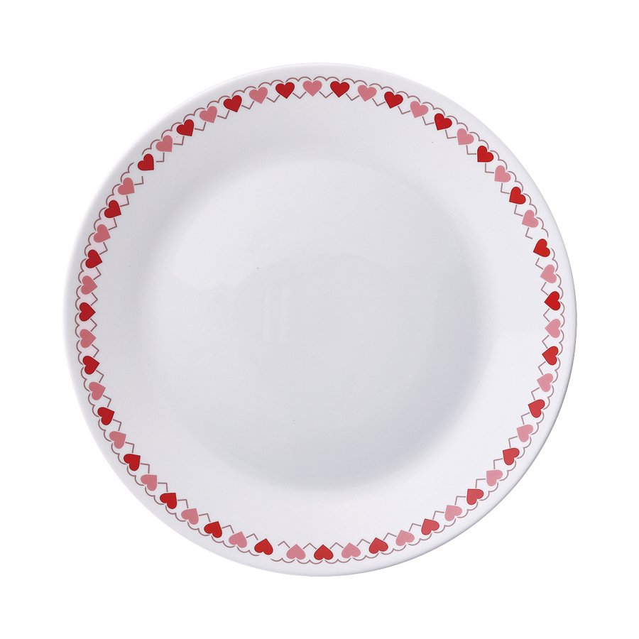 PYREX Milk Glassスイートハートディナープレート26PXMK-DP105-ADH/JP