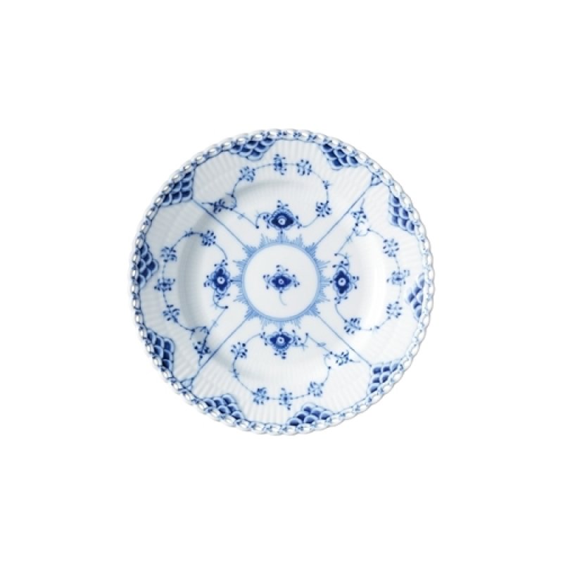 ブルーフルーテッド フルレース プレート 17cm|ロイヤル