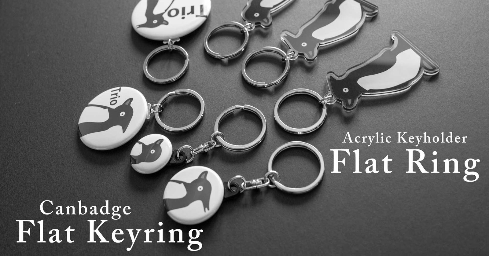 キレイな缶バッジとアクリルグッズのUCANBADGE：フラットキーリング缶