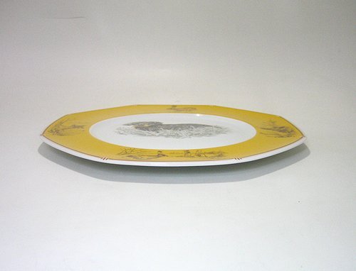 楽天市場】エルメス シャスイエロー 21cmプレート ・ダックスフンド