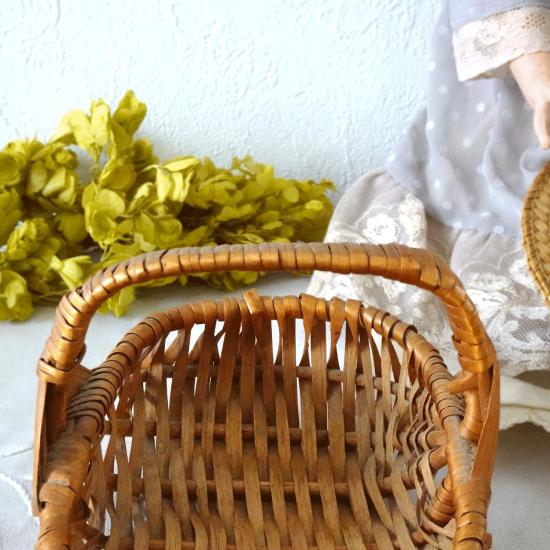 アンティーク バスケット パニエ | フランス ドールパニエ ハンドル