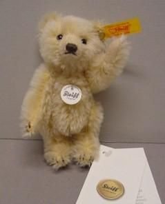 シュタイフ【steiff】 ミニチュア テディベア ブロンド 10cm EAN040009