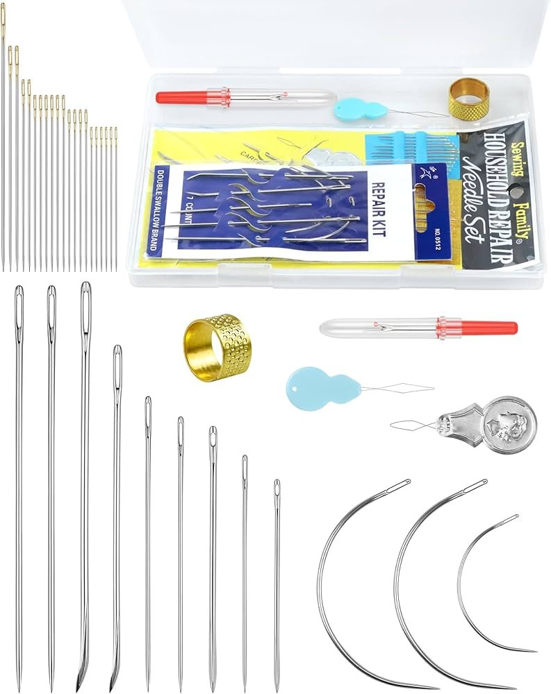 Amazon.com: FIVEIZERO Heavy Duty Hand Sewing Needles Set - Large