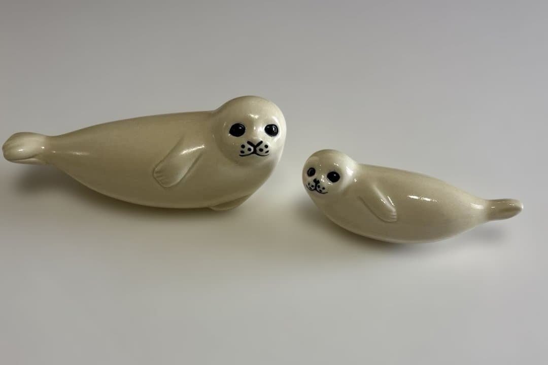 ［ヒデ］リサ・ラーソン　あざらし　親子 Lisa Larson / リサラーソン】Japanska 日本人親子《Gustavsber