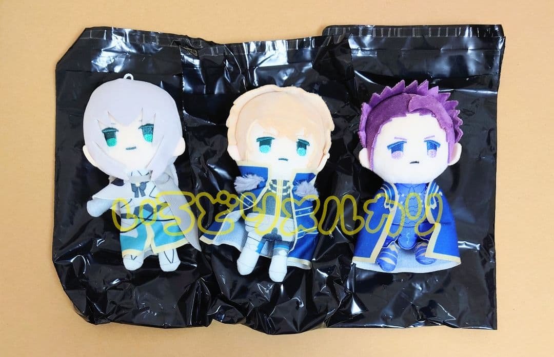 Fate fgo ぷちふわぬいぐるみ ガウェイン ランスロット ベディヴィエール Fate fgo ぷちふわぬいぐるみ ガウェイン ランスロット