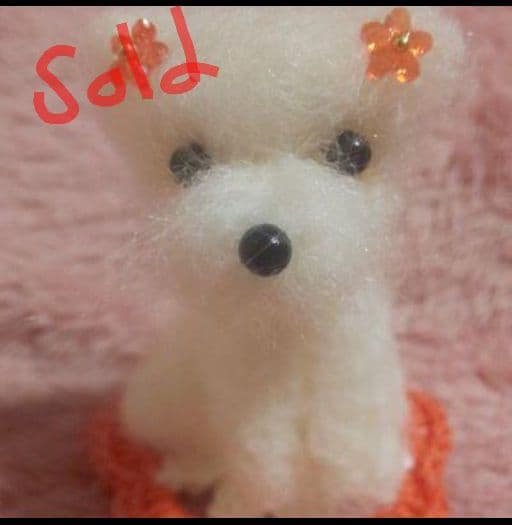 羊毛フェルト ハンドメイド マルチーズ 注文製作 羊毛フェルトハンドメイドマルチーズ | iichi 日々の暮らしを
