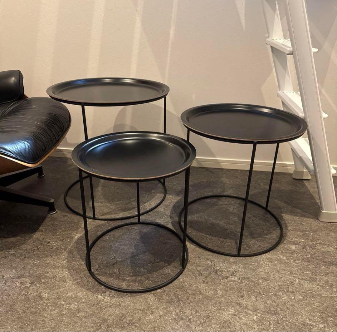 とみり　Bo Concept サイドテーブル ネストテーブル　3個セット サイドテーブル ネストテーブル 3点セット おしゃれ コンパクト 大理石