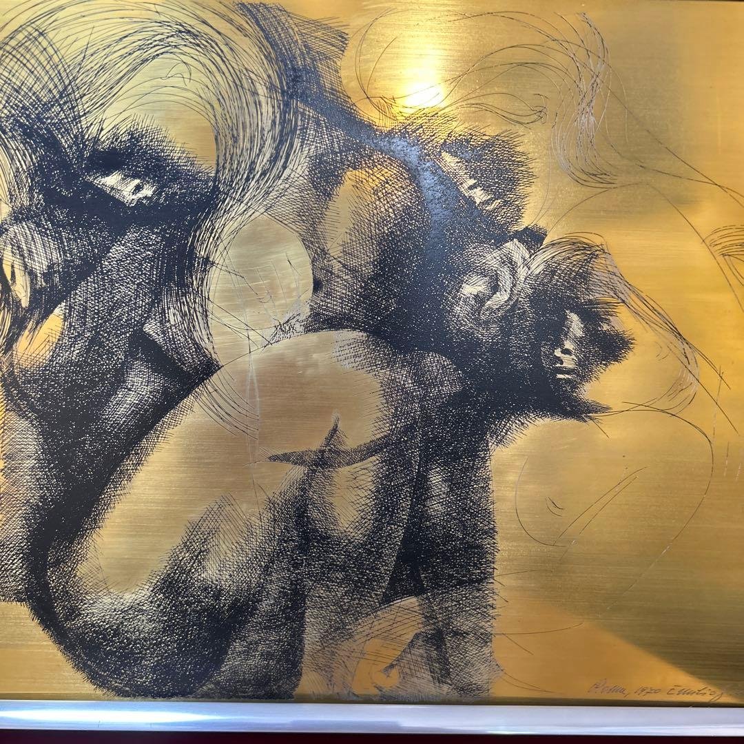 ★エミリオ・グレコ作　エッチング（レプリカ）額装