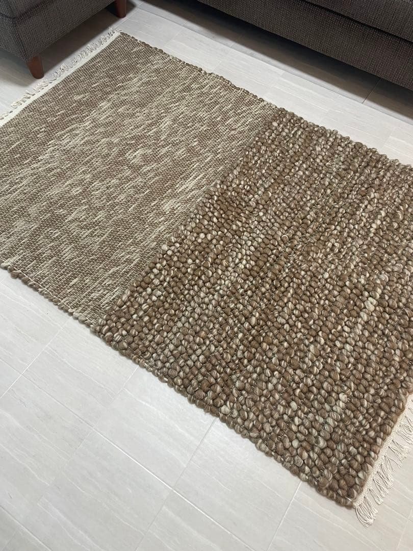 ウール ボンボン織りラグ 100ｘ140 楽天市場】《新生活フェアクーポン対象》ラグ キルティング 洗える