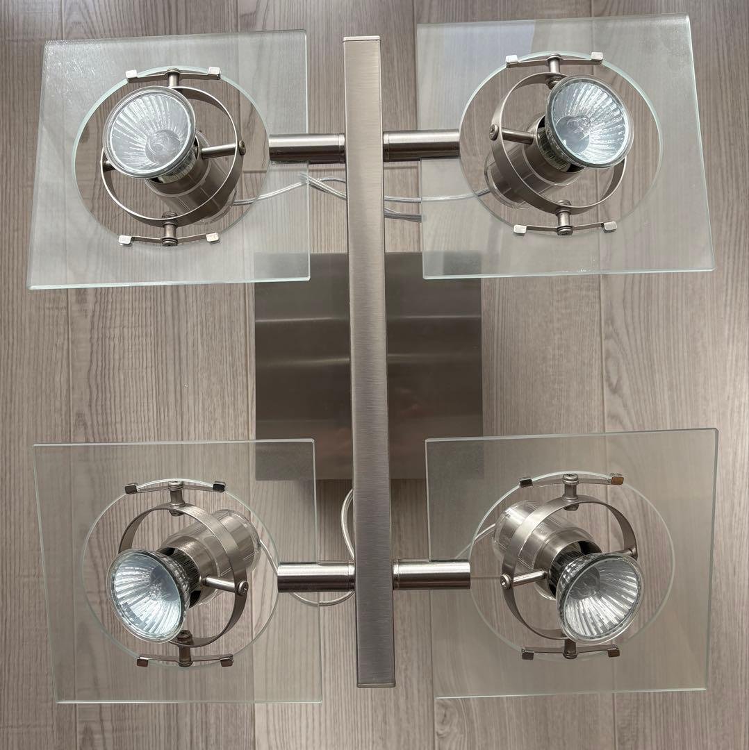 電球付き】IKEA FUGA 超希少 スポットライト 4灯 シーリングライト