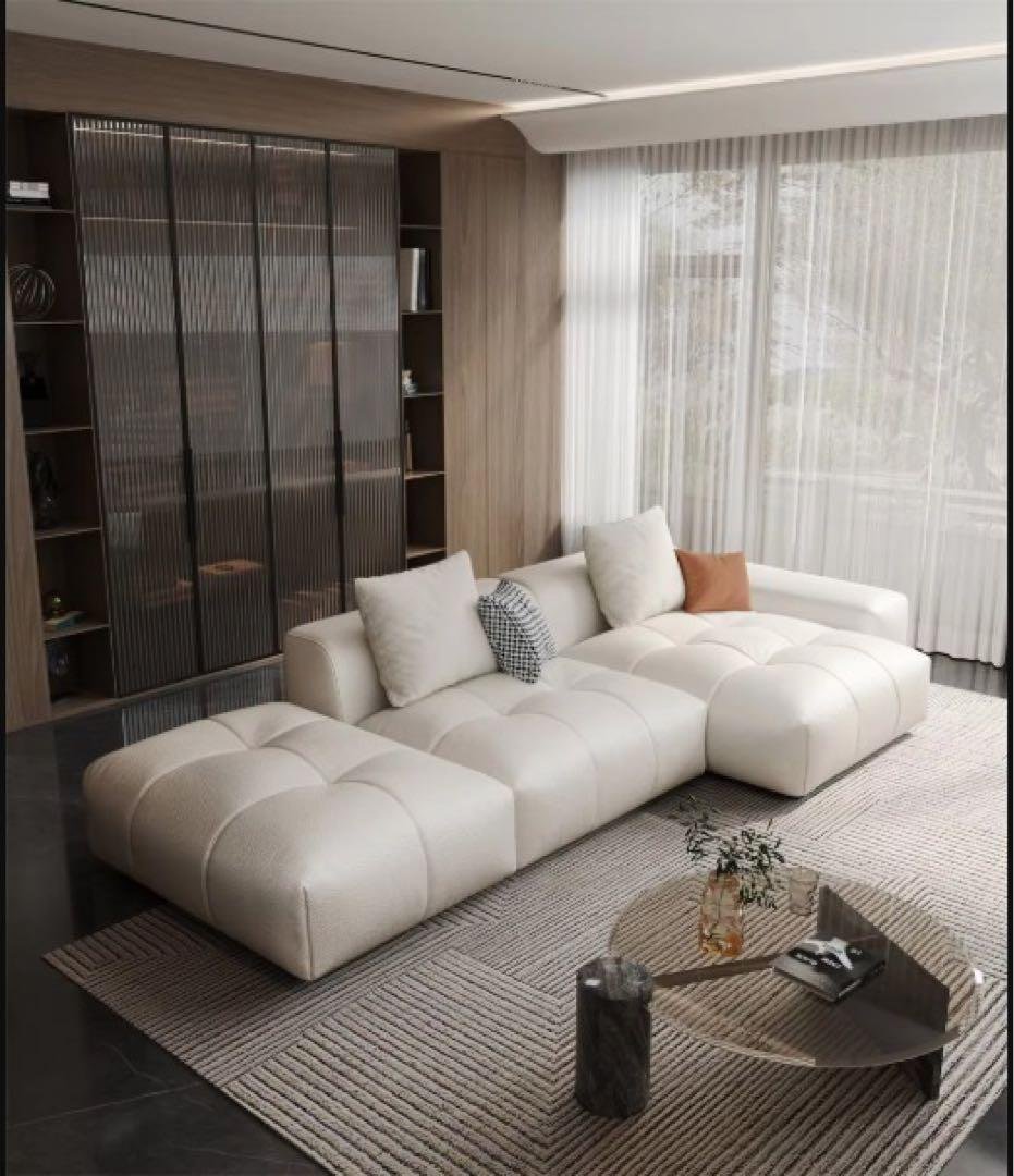 【残り2点】ラグジュアリーソファ 293cm｜大型・新品 ガンマソファ 3人掛け SLTオーカーブラウン | 家具・インテリア通販