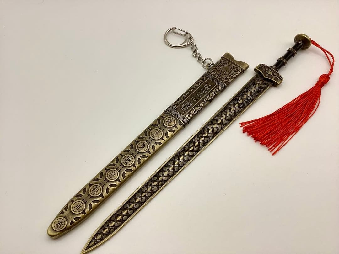 中国歴史シリーズ】名剣 越王勾践剣 ミニチュア 22cm 剣 レプリカ 合金