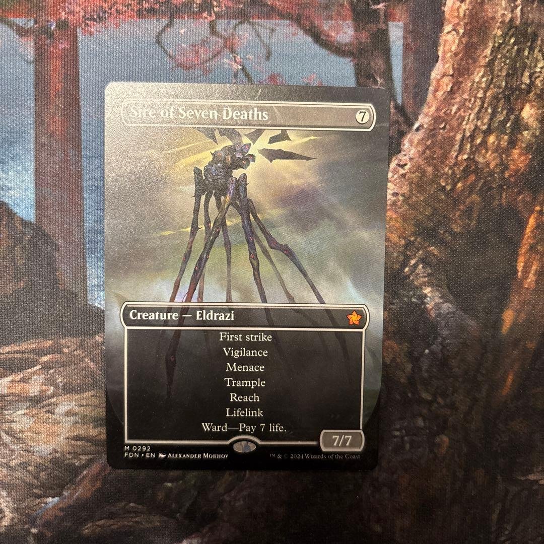 MTG 英語 七つの死の種父 Sire of Seven Deaths NM EX+](FOIL)(フルアート)七つの死の種父/Sire of Seven Deaths《英語