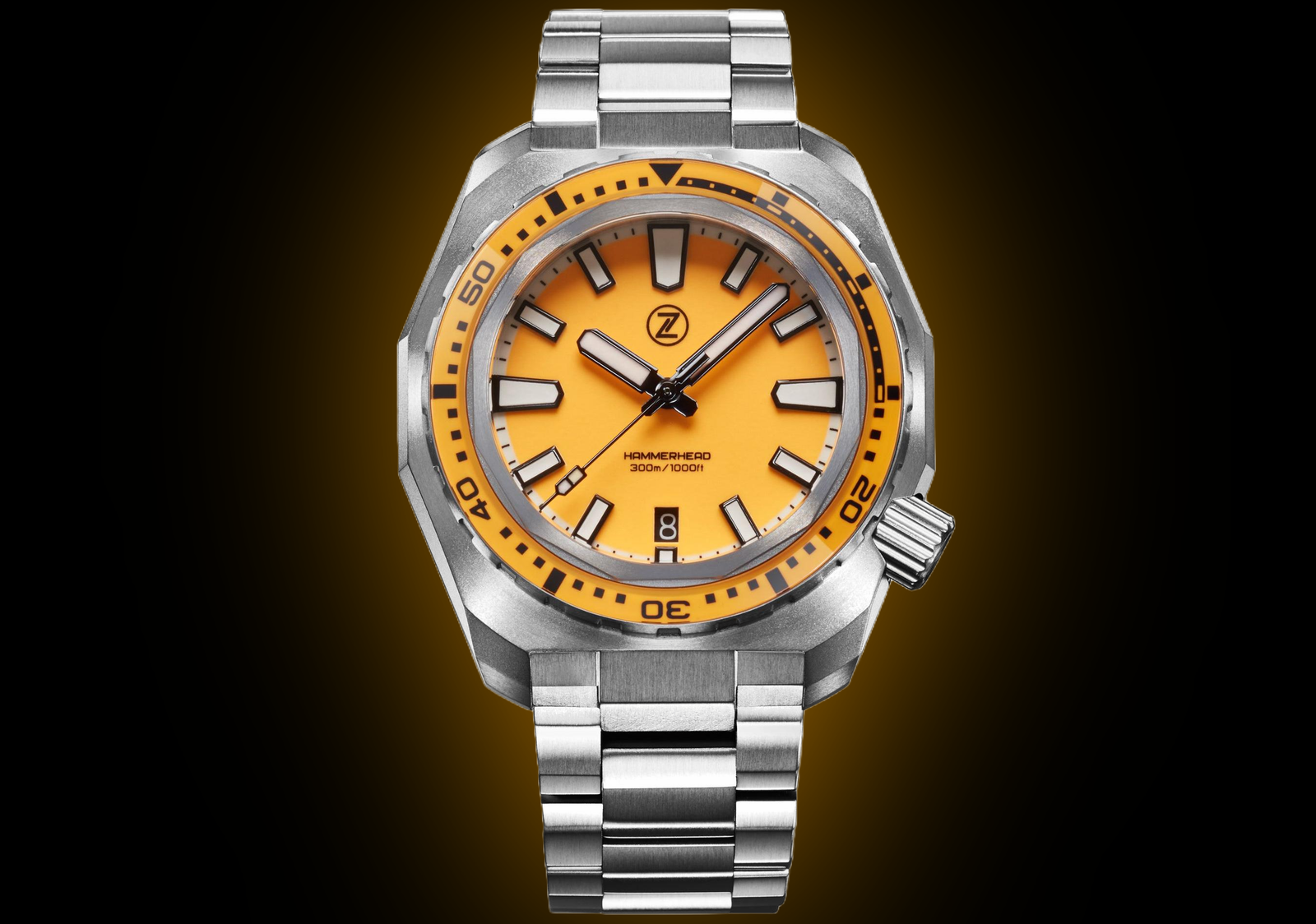Explore Zelos Hammerhead Orange Dial Watches | Coveted