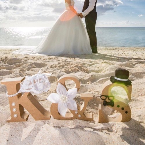 ハッピーウエディング❤︎ イニシャルオブジェでお出迎え ウェルカム