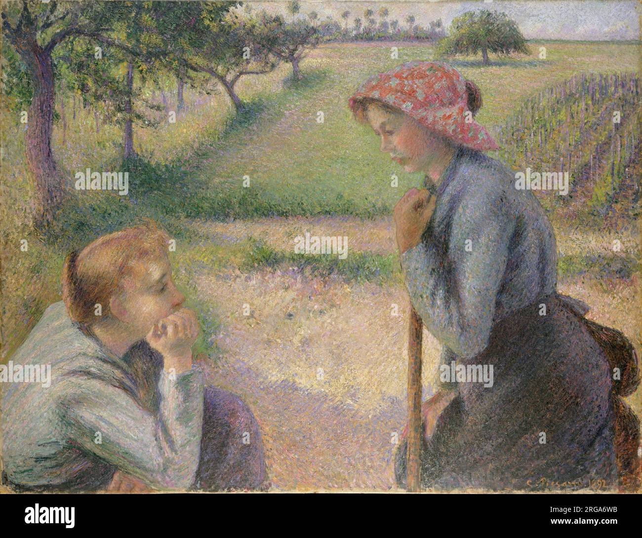 Two young peasant women hi-res stock photography and images - Alamy