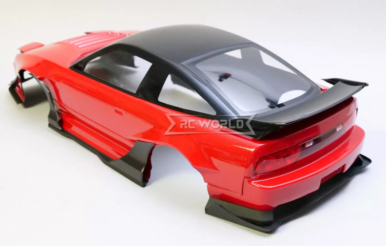 RC 1/10 BODY Shell NISSAN 180SX Wisteria w/ Pop Up Lights