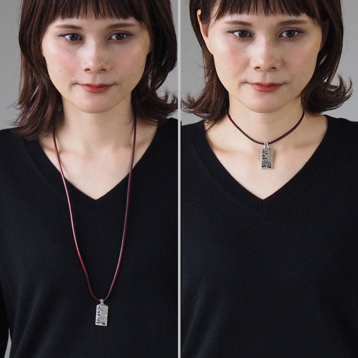 エス 和柄アクセサリー作家 三浦砂織 菊ネックレス オーバーレイ