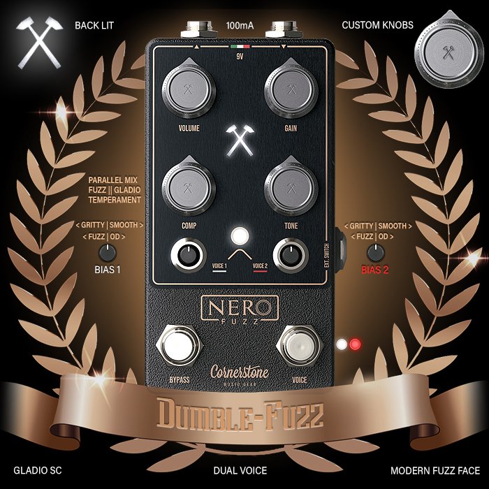 Guitar Pedal X - GPX Blog - Cornerstone's new Nero Dumble-Fuzz is