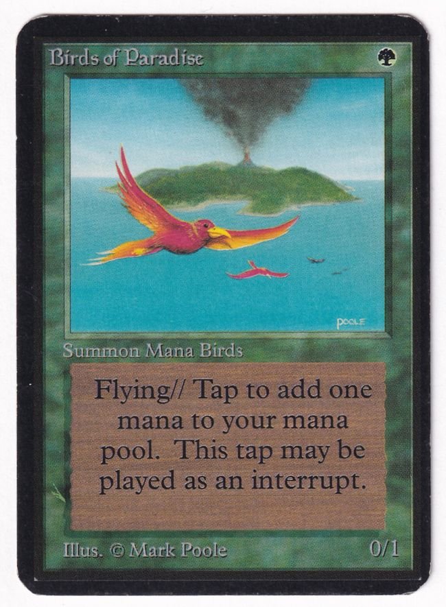 □黒枠□《極楽鳥/Birds of Paradise》[4EDBB] 緑R | 日本最大級 MTG